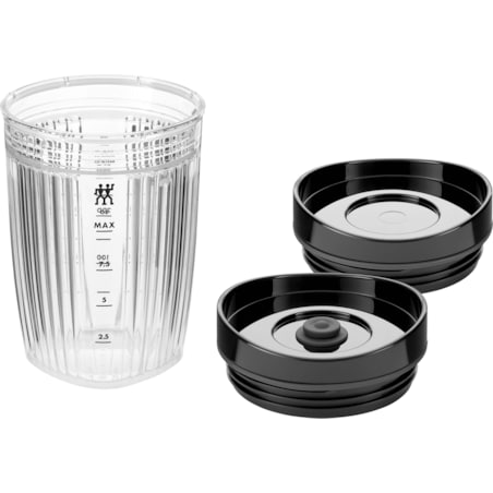 Bidon do blendera z pokrywką próżniową Zwilling Enfinigy - Czarny, 300 ml