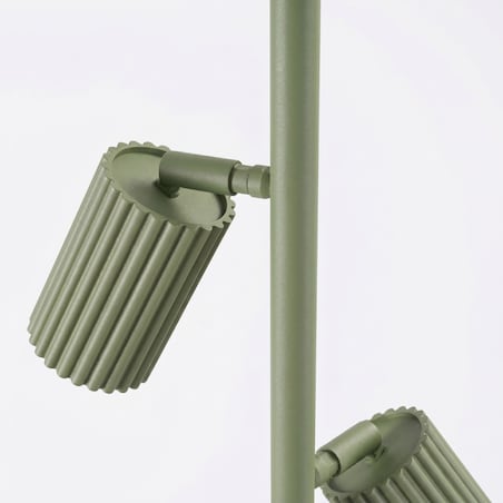 Lampa podłogowa KARBON 3 zielona oliwka