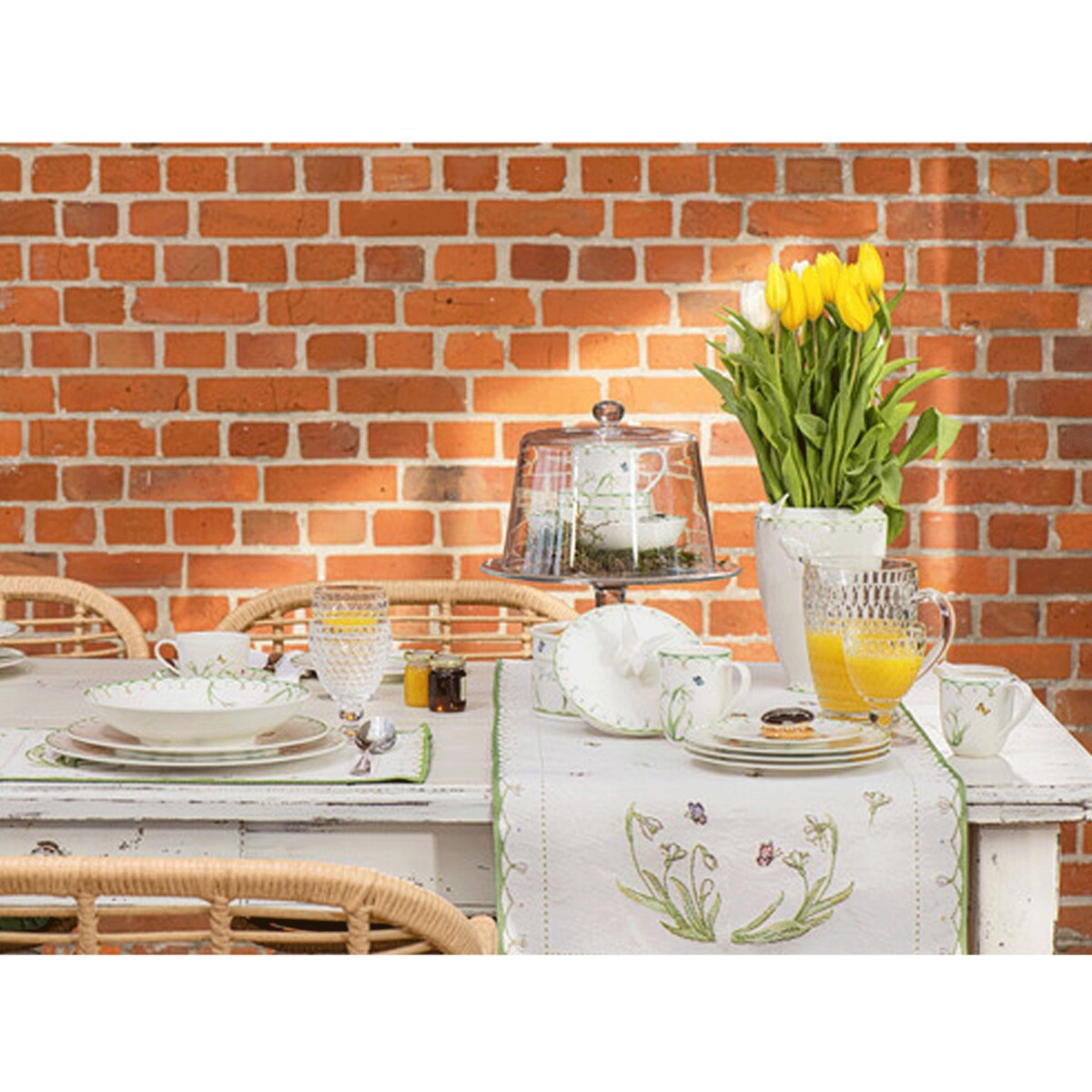 Bieżnik gobelinowy Przebiśniegi Colourful Spring, 49 x 143 cm, Villeroy & Boch