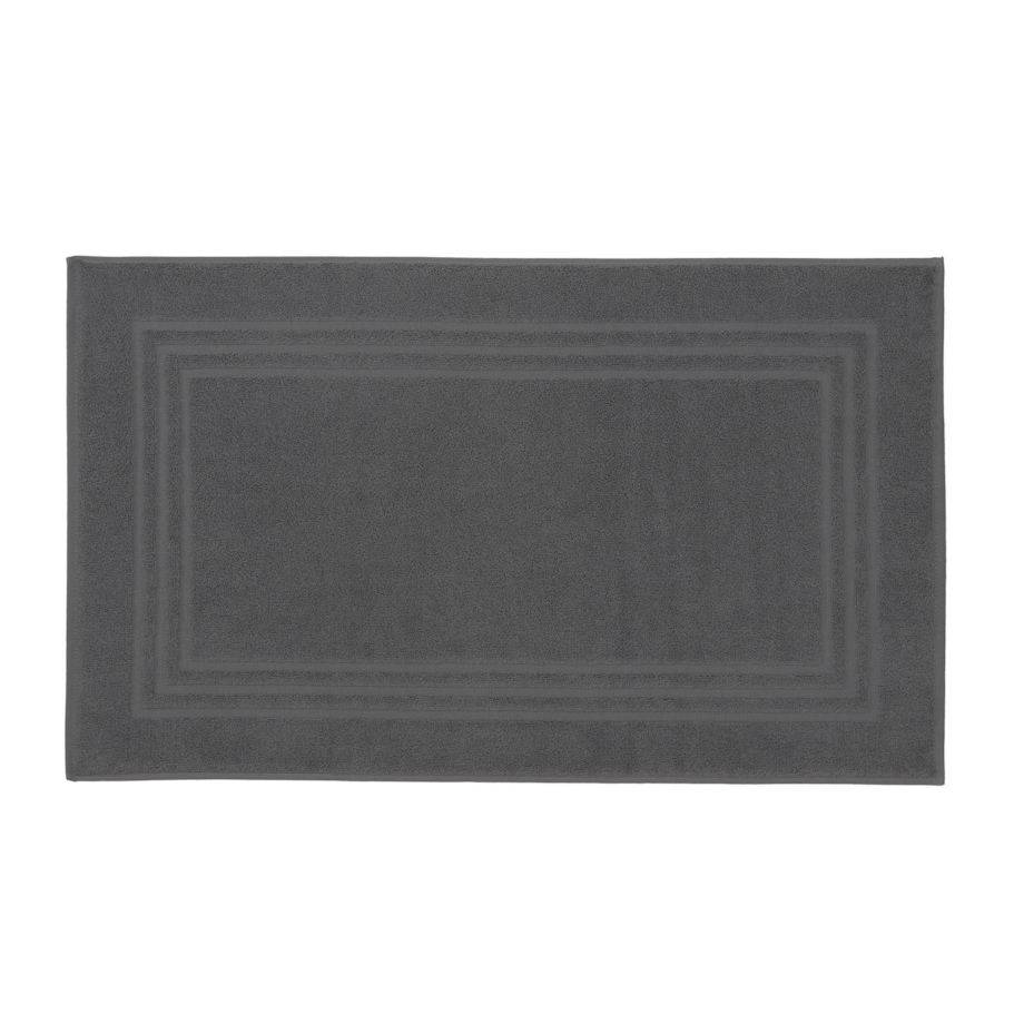 Kleine Wolke Lodge Wegański Dywanik Frotte ciemny szary 50x 80 cm ECO LIVING