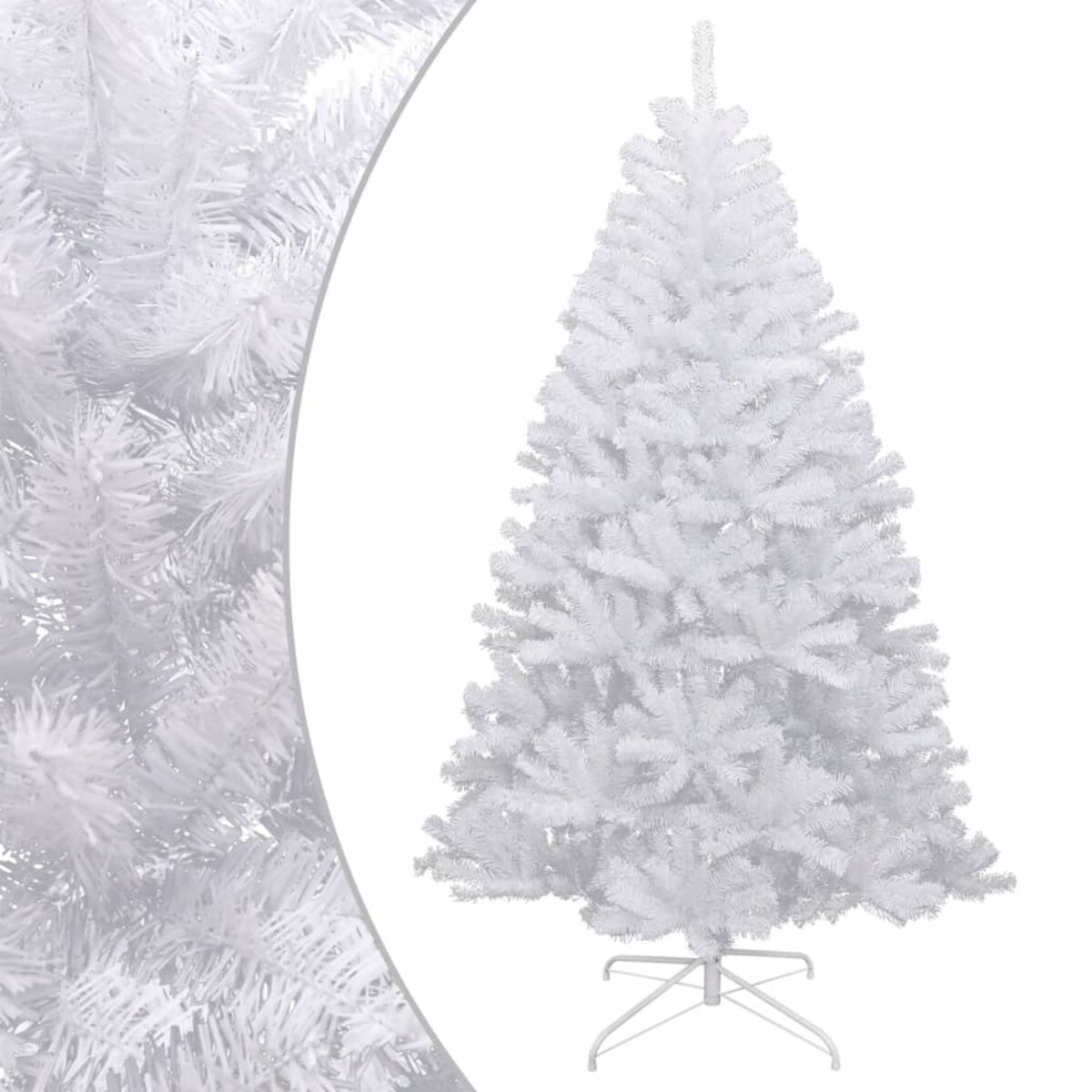vidaXL Sztuczna choinka zawiasowa, ośnieżona, 120 cm