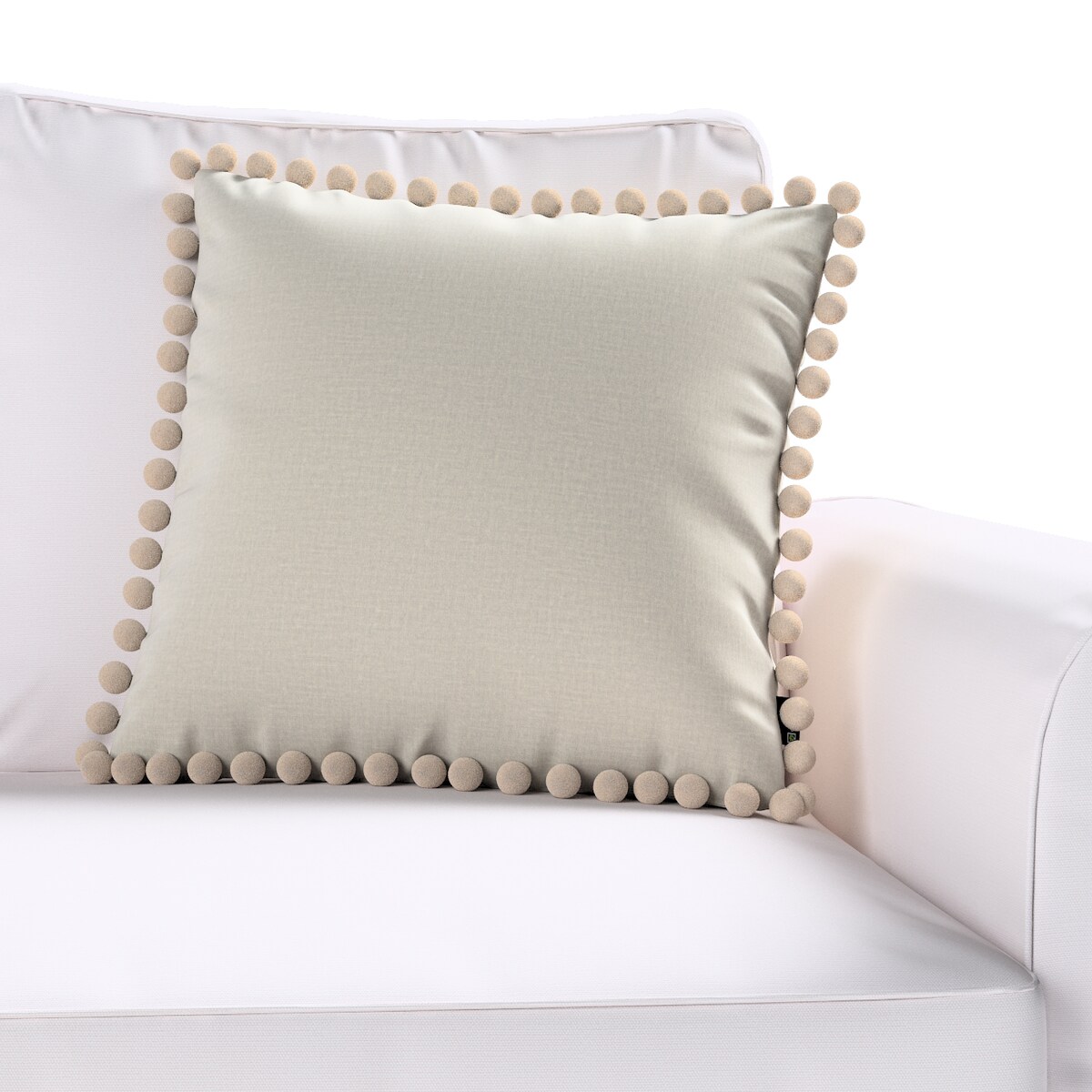 Poszewka Wera na poduszkę 45x45 jasno szary welwet