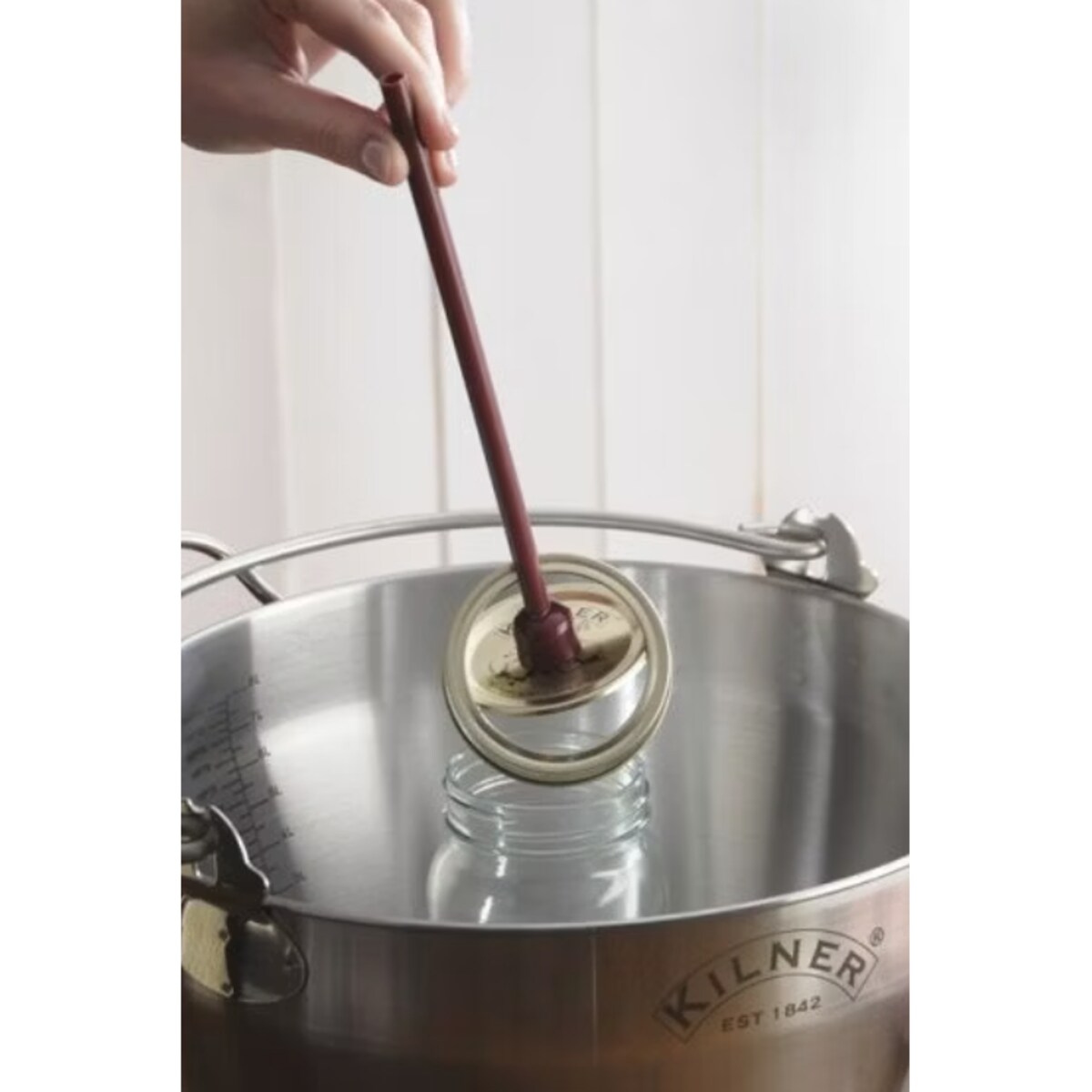 Zestaw do pasteryzacji: termometr + podnośnik do pokrywek, 34 x 12 x 5.5 cm,Kilner