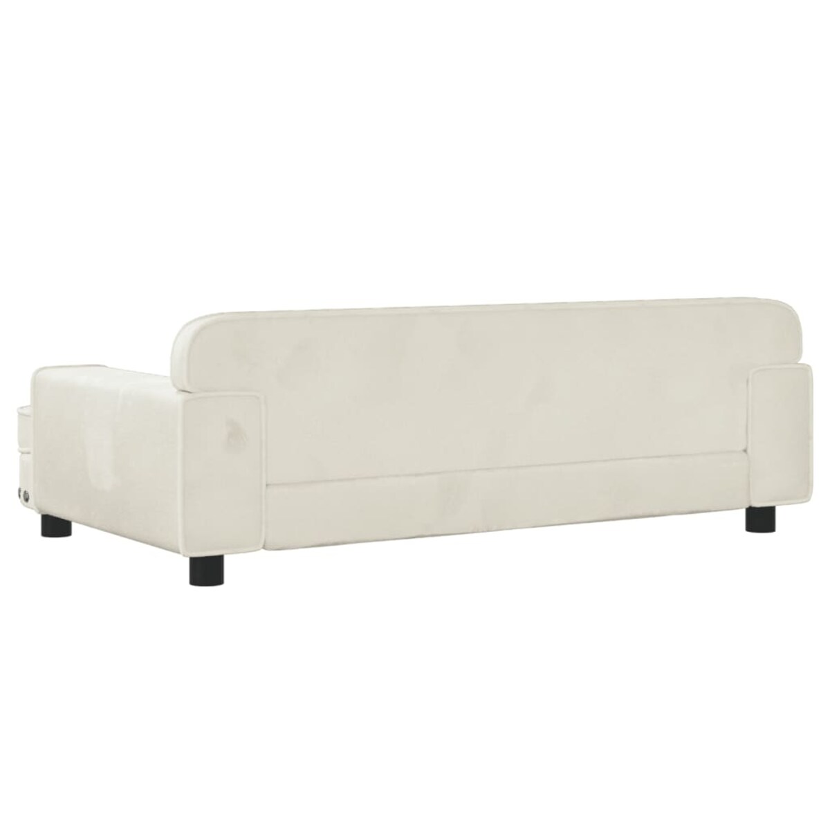 vidaXL Sofa dla dzieci, kremowa, 90x53x30 cm, aksamit