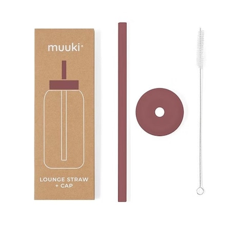 MUUKI słomka do butelki 720 ml, Chocolate Plum