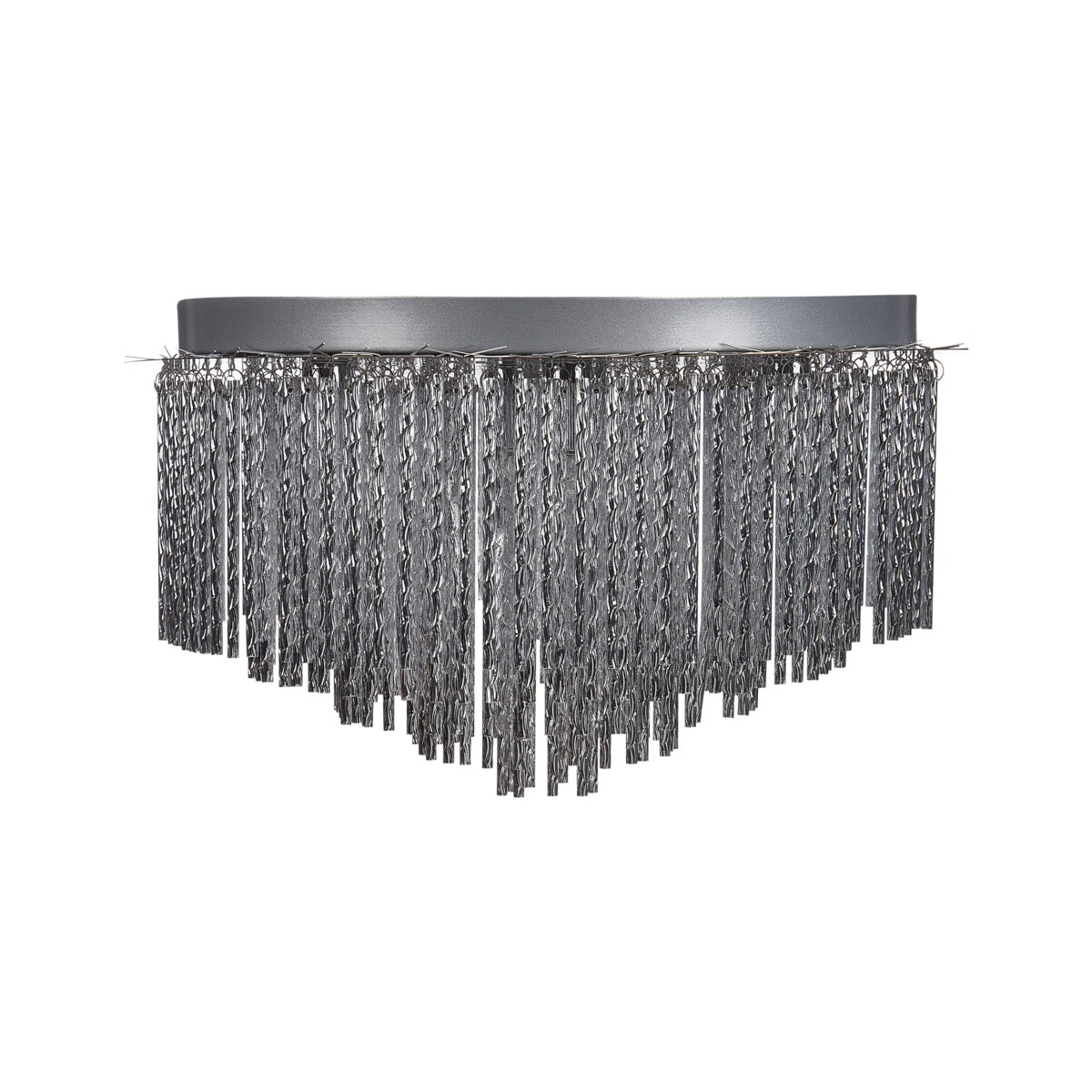 Żyrandol metalowy srebrny FIRVIDA