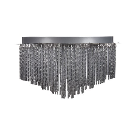 Żyrandol metalowy srebrny FIRVIDA