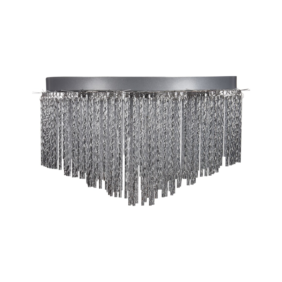 Żyrandol metalowy srebrny FIRVIDA