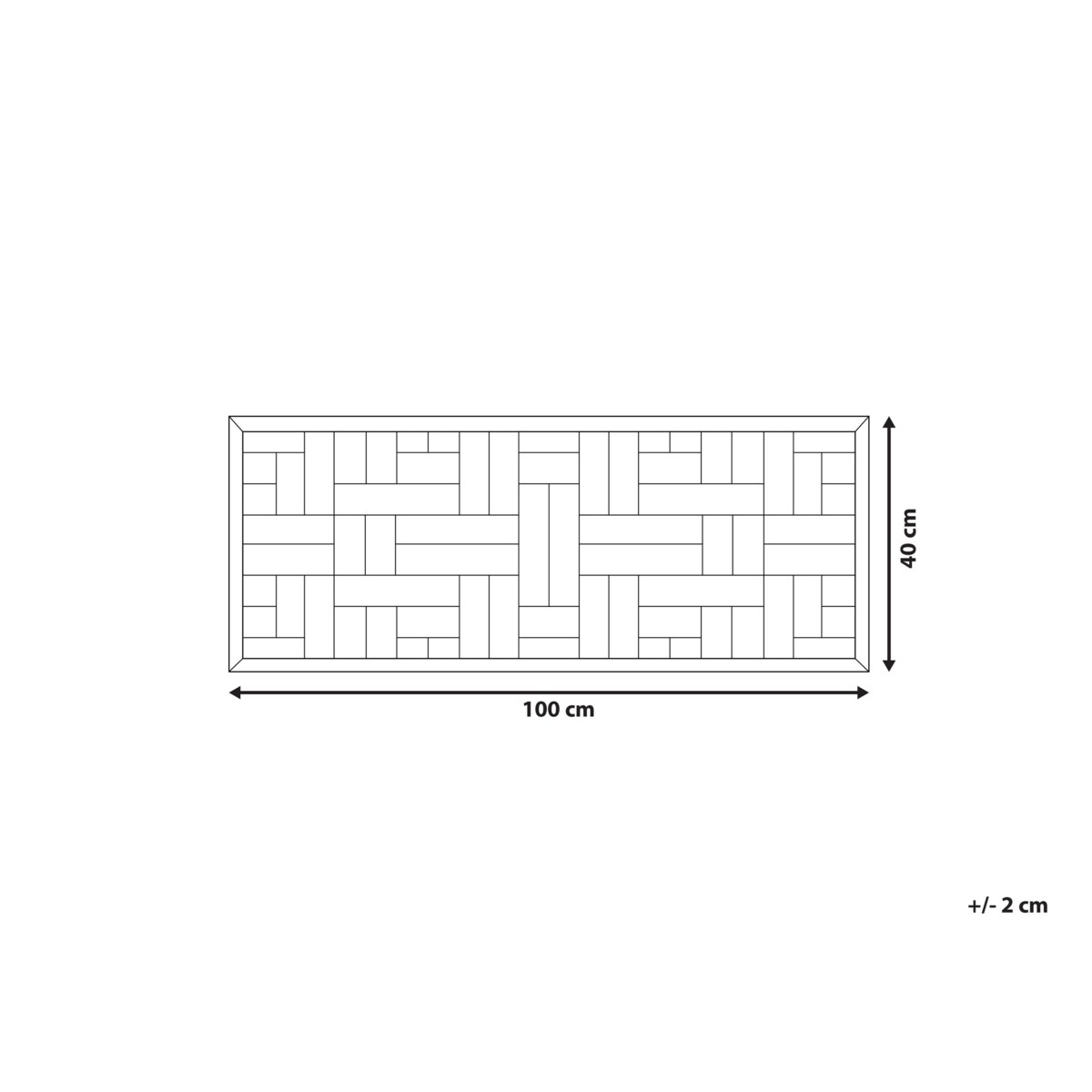Drewniana dekoracja ścienna TOLUCA
