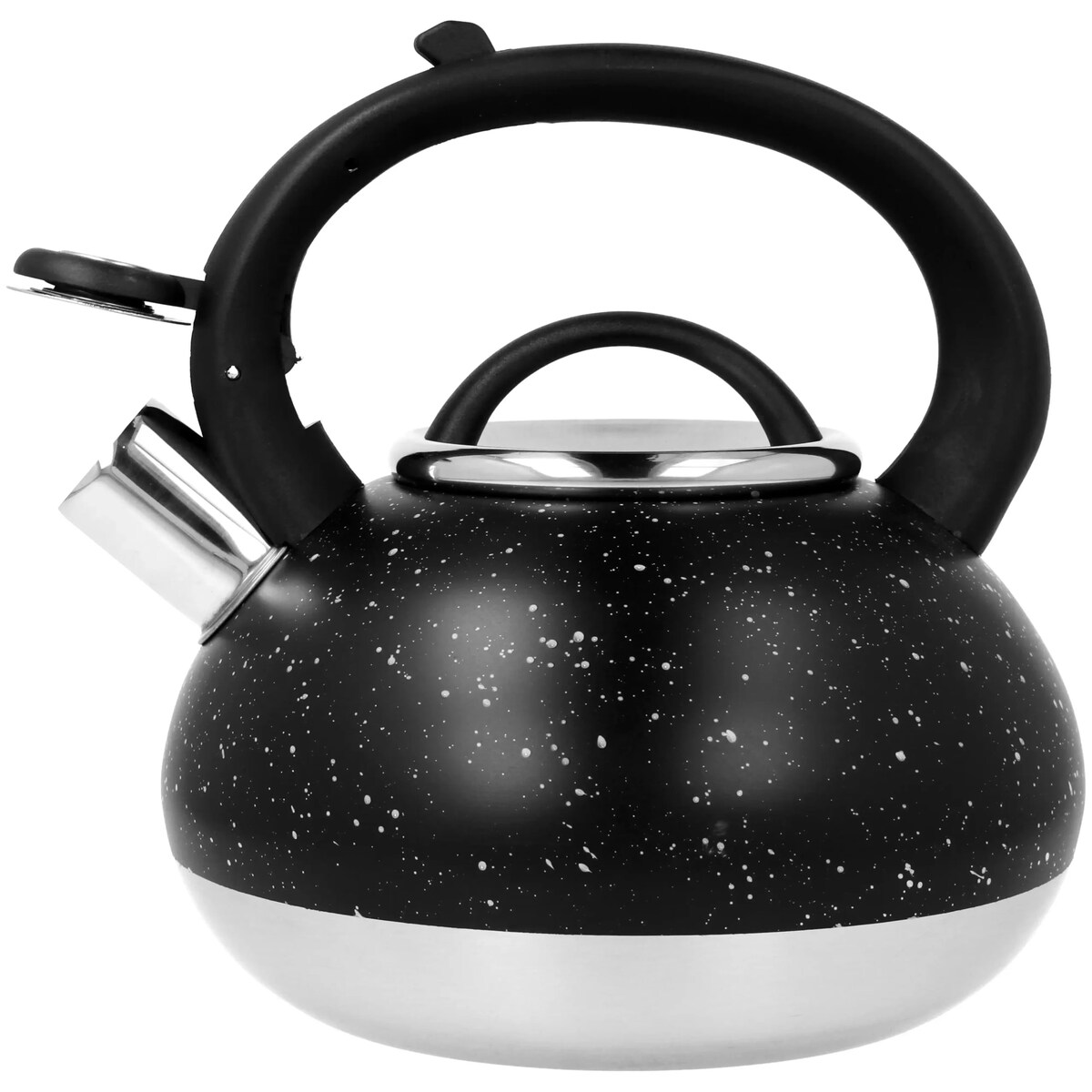 Czajnik stalowy z gwizdkiem 2.0L indukcja gaz czarny marmurek BRUNBESTE BB-2397