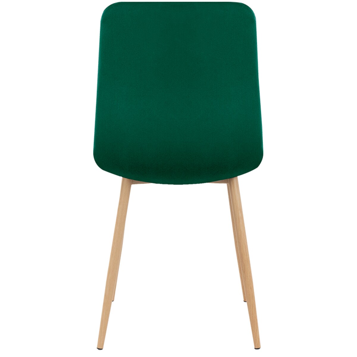 Krzesło tapicerowane do salonu jadalni welurowe zielone pikowane