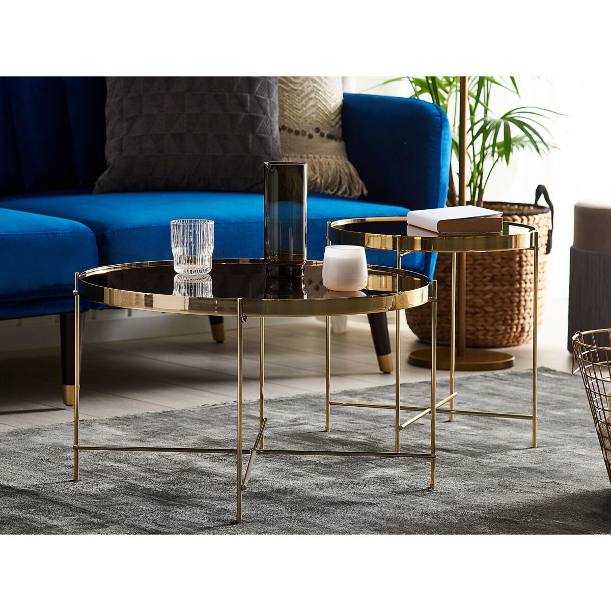 Stolik kawowy złoty LUCEA