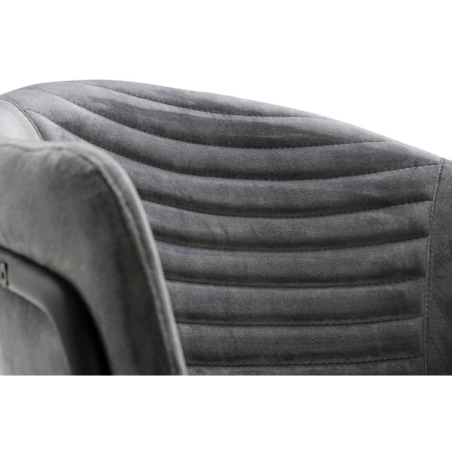 Jadalniane krzesło nowoczesne NAOMI welur ciemnoszare czarne