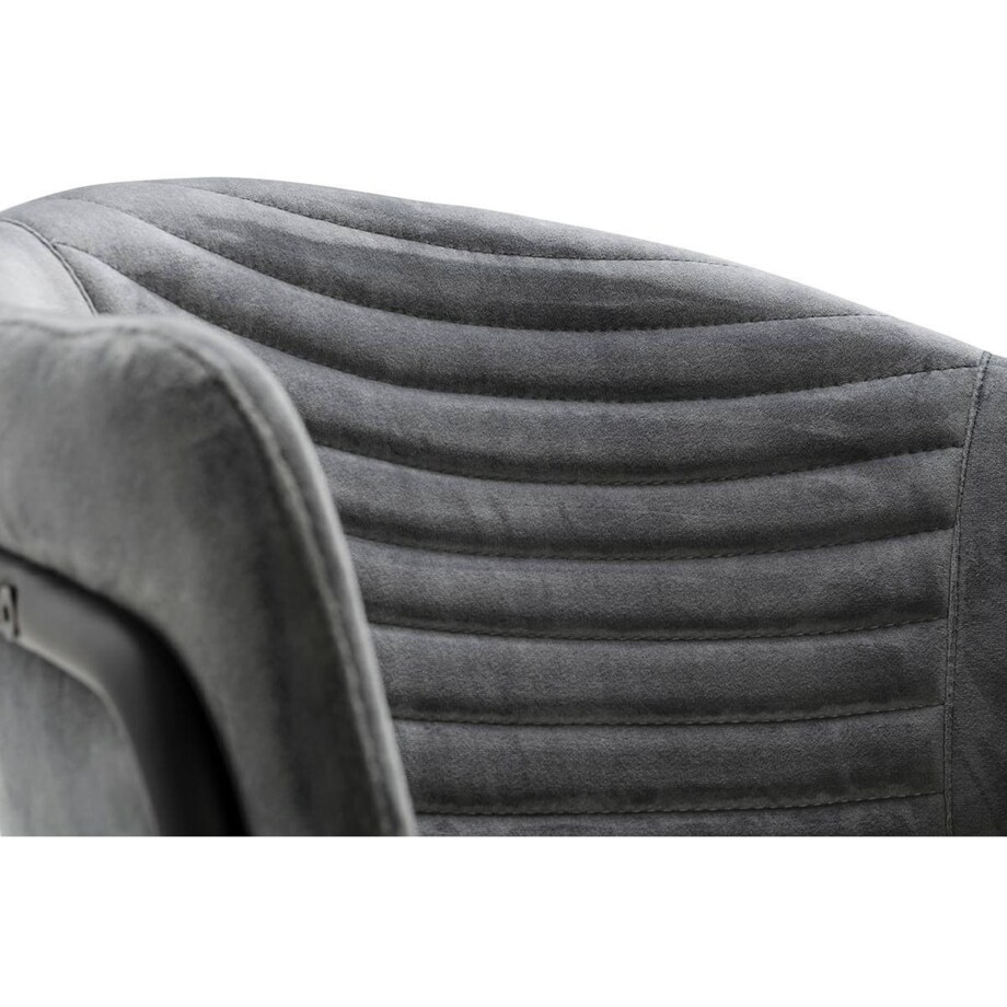 Jadalniane krzesło nowoczesne NAOMI welur ciemnoszare czarne