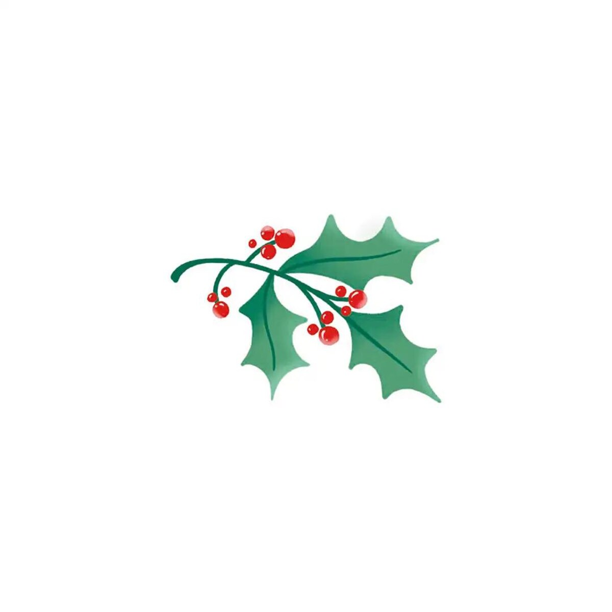 Poduszka świąteczna na krzesło - Minimalistyczna jemioła