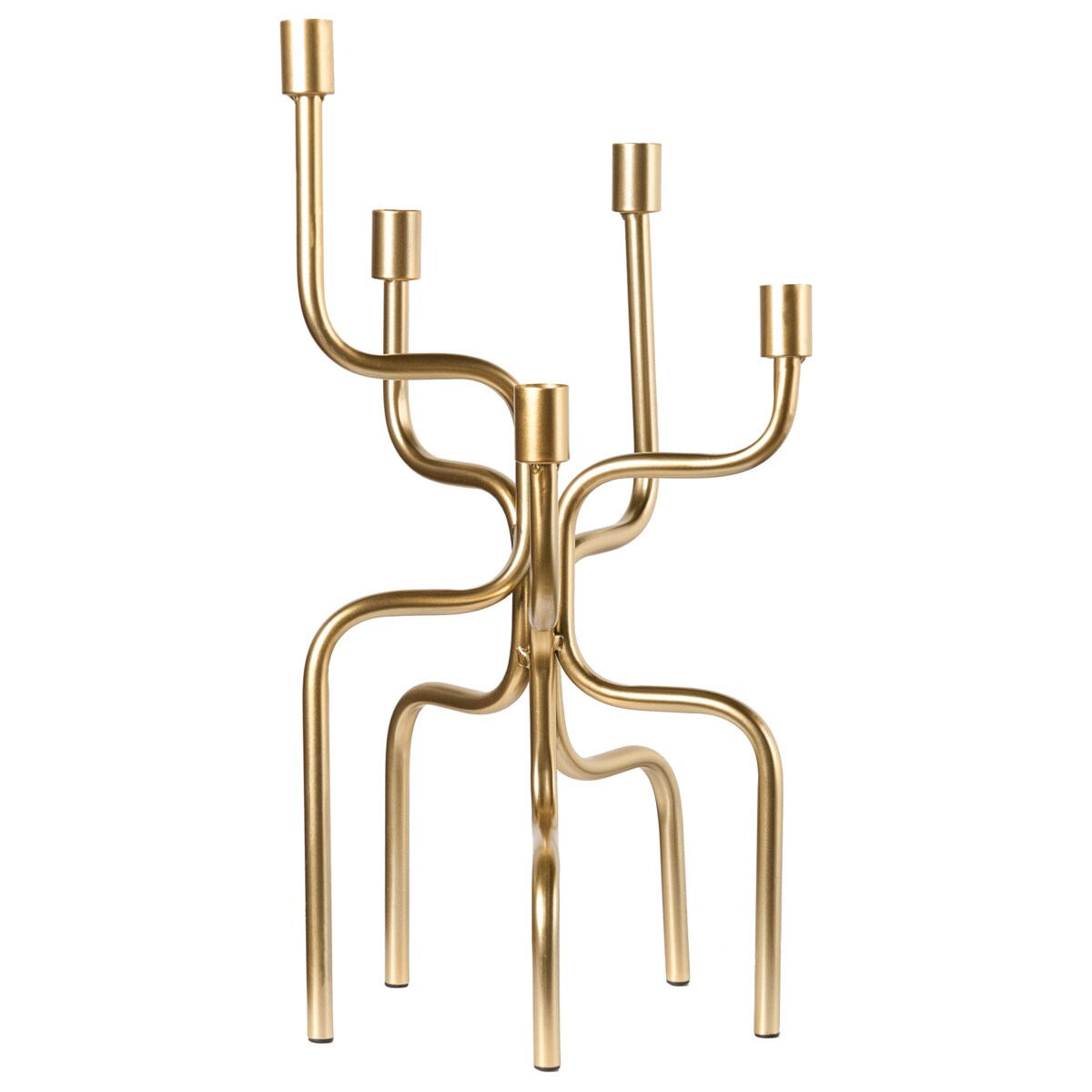 Świecznik PORRTELA Metal 50 cm Złoty