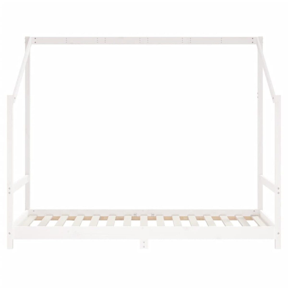 vidaXL Rama łóżka dziecięcego, biała, 2x(90x190) cm, drewno sosnowe