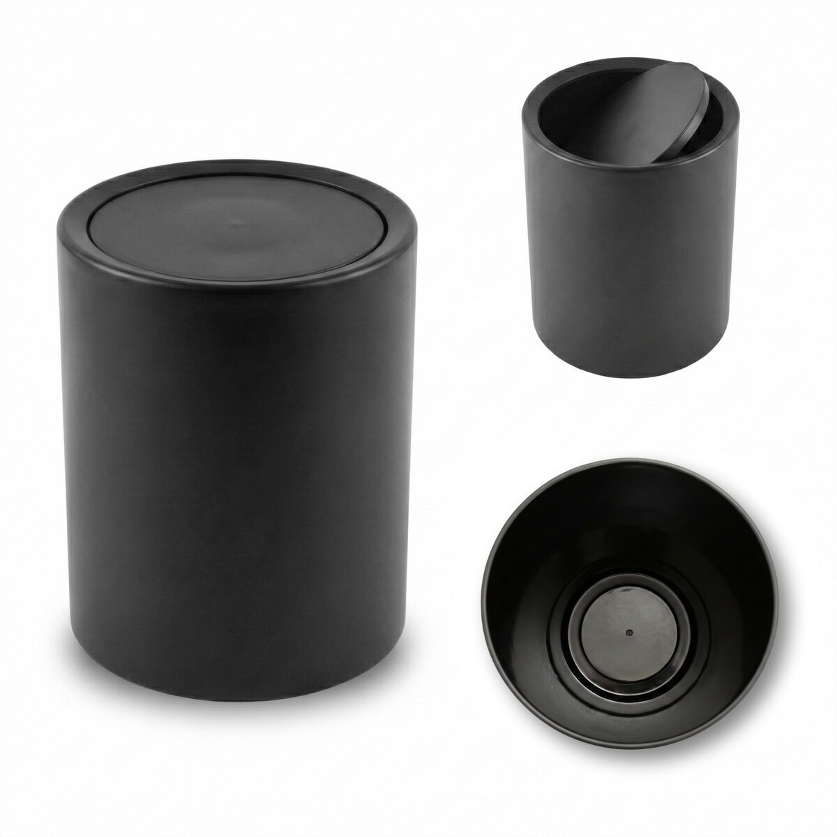 Łazienkowy kosz na śmieci RUND, 6 l