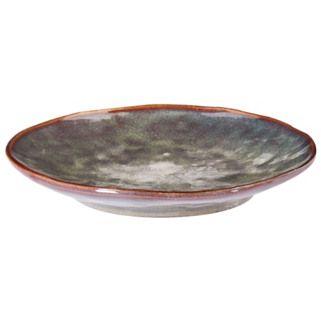 Zestaw 8 małych talerzy THYME Kamionka Ciemnozielony