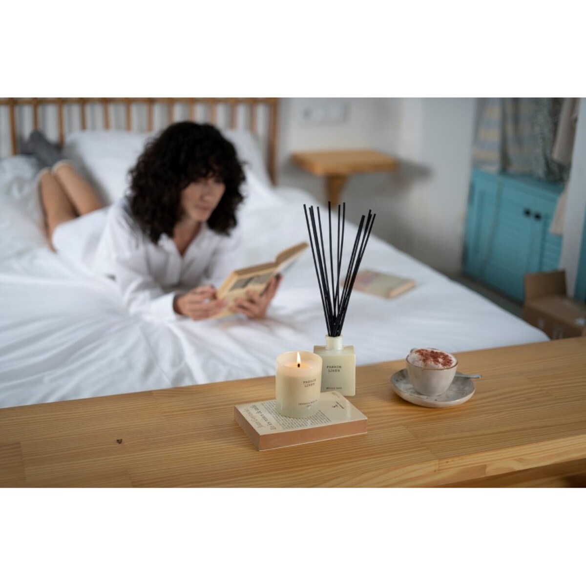 Świeca zapachowa French Linen, 600 g, Cereria Molla