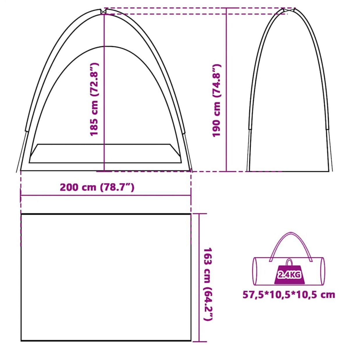 vidaXL Namiot magazynowy, zielony, wodoszczelny