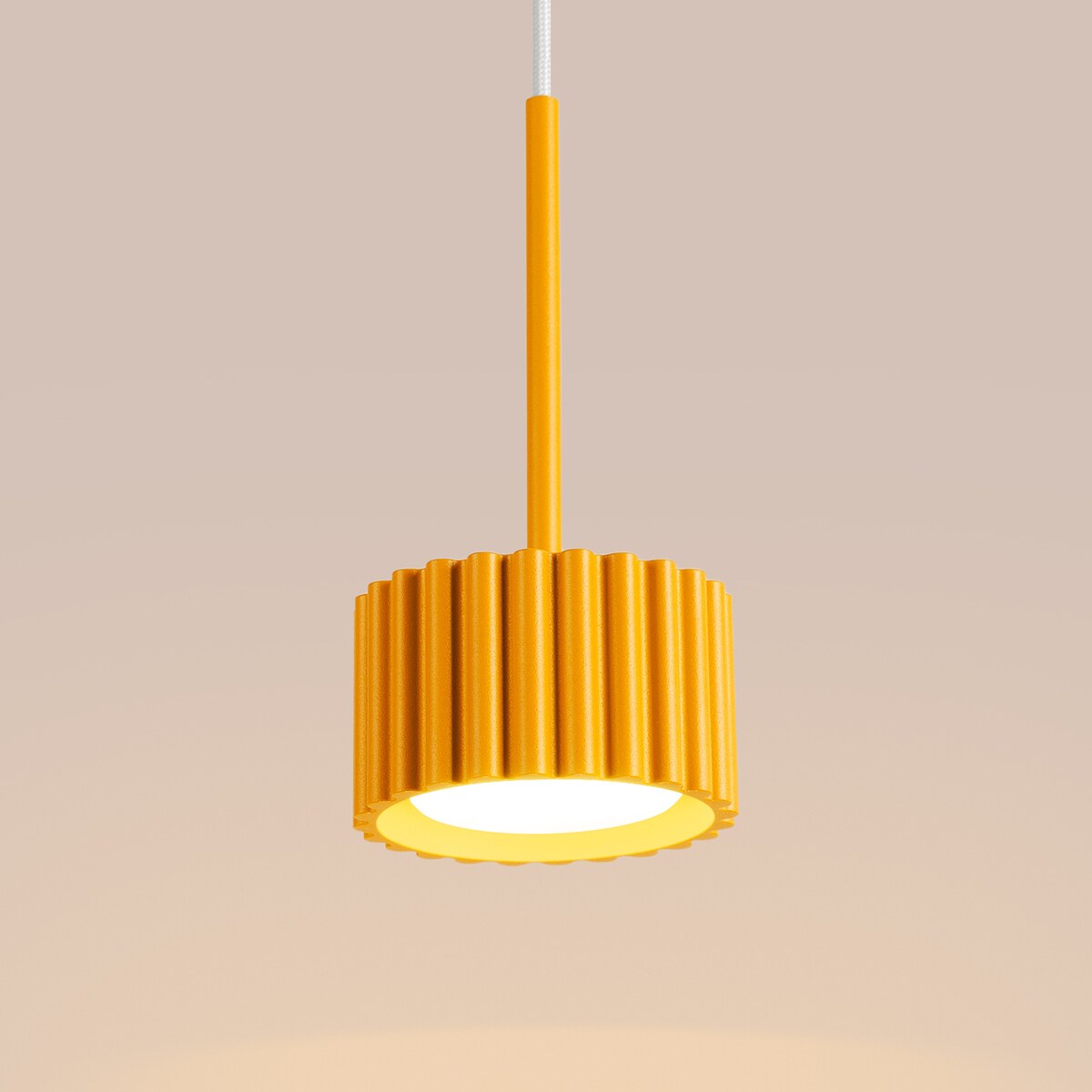 Lampa wisząca AURA 1 żółta Gx53