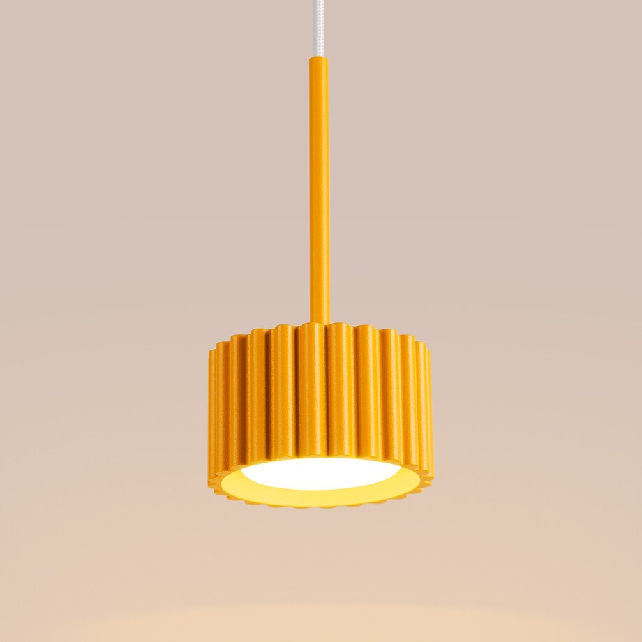 Lampa wisząca AURA 1 żółta Gx53