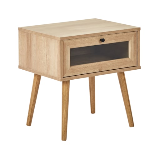 Szafka nocna 1 szuflada ALBANY Jasnobrązowy