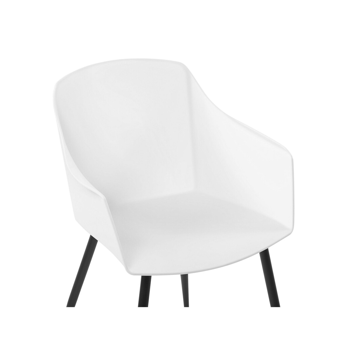 Zestaw 2 krzeseł do jadalni biały FONDA