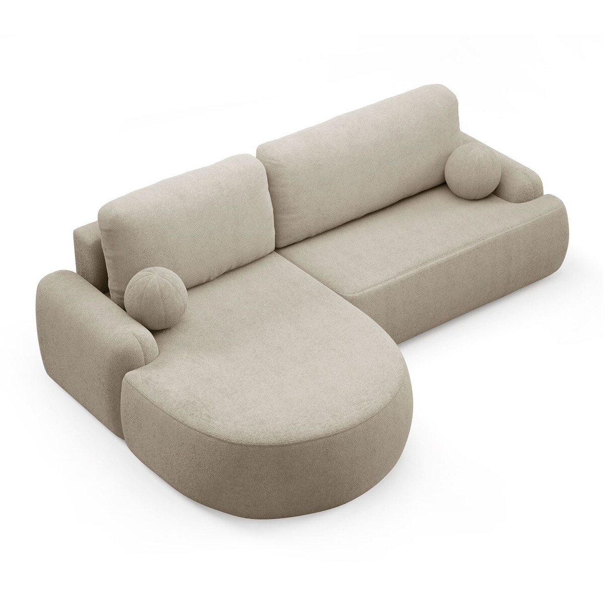 Zaokrąglony narożnik CLEO z funkcją spania, wersja lewa, Quelle 06