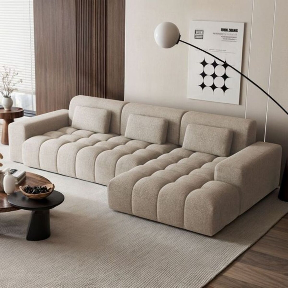 Chevi Sofa narożna - beżowa