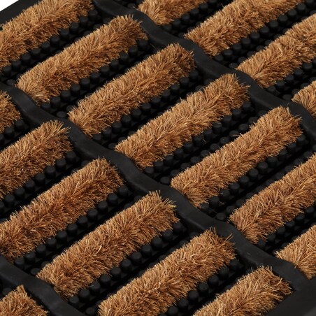 vidaXL Wycieraczka, prostokątna, 40x60 cm, guma i włókno kokosowe