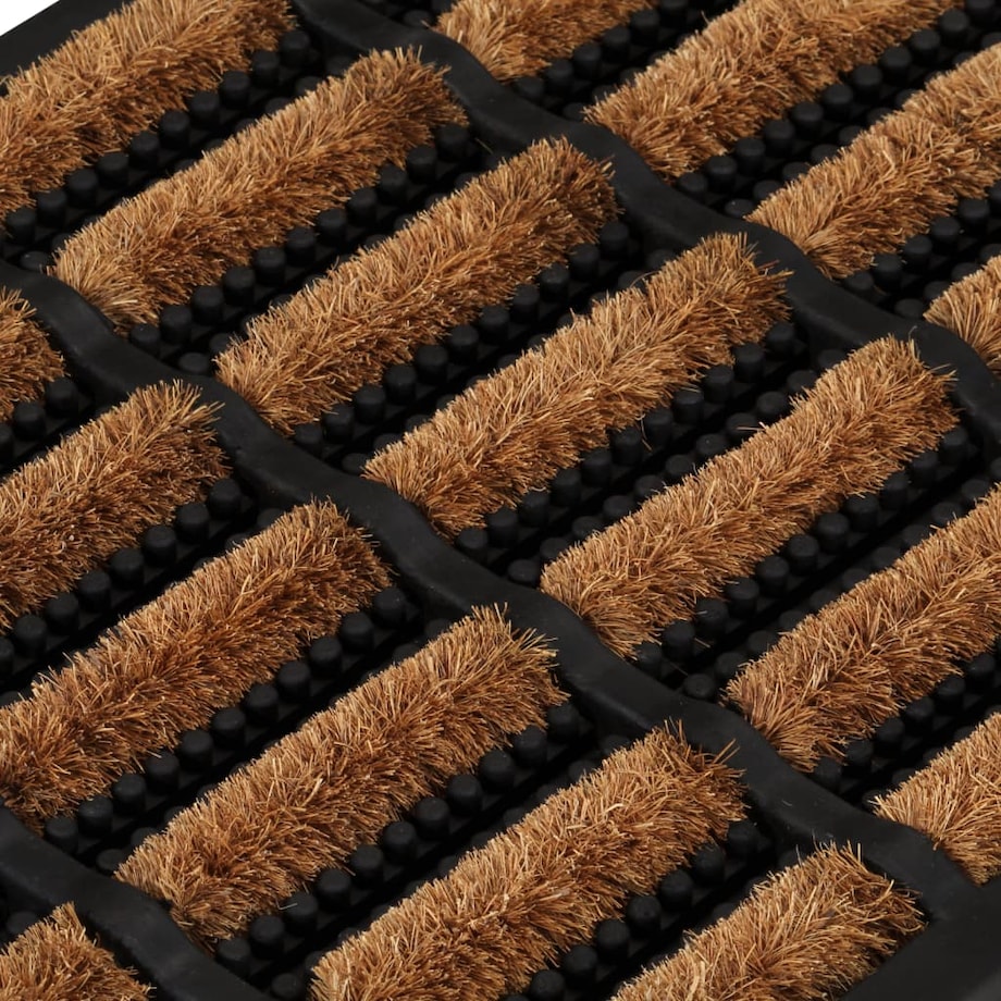 vidaXL Wycieraczka, prostokątna, 40x60 cm, guma i włókno kokosowe