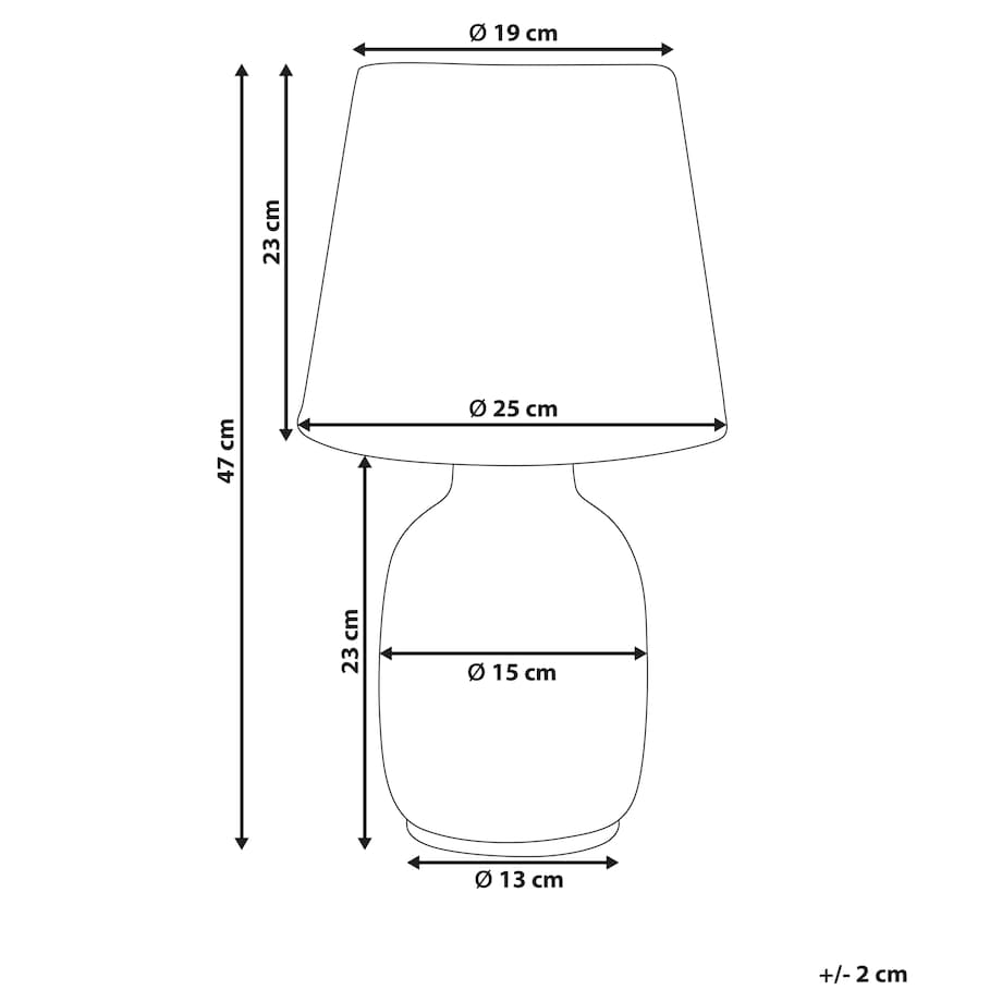 Lampa stołowa BARTANG Ceramika Biały