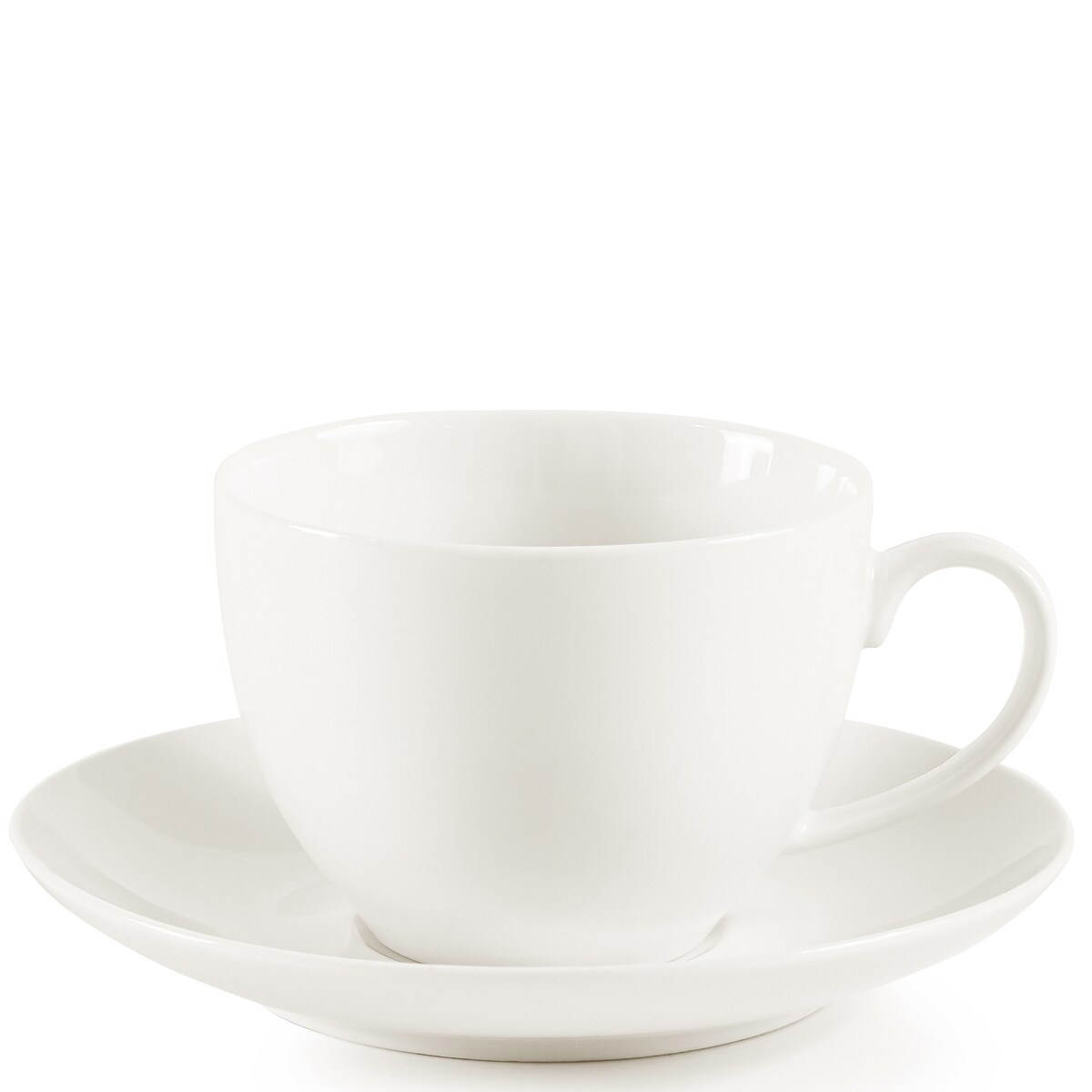 KONSIMO AD BELLA, Zestaw kawowy 6 os. (19 el.), kolor ecru