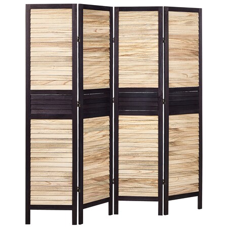 4-panelowy parawan pokojowy BRENNERBAD Brązowy/ czarny 164 cm 170 cm