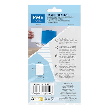 PME Szpatułka do wygładzania kremu 13 x 9 cm