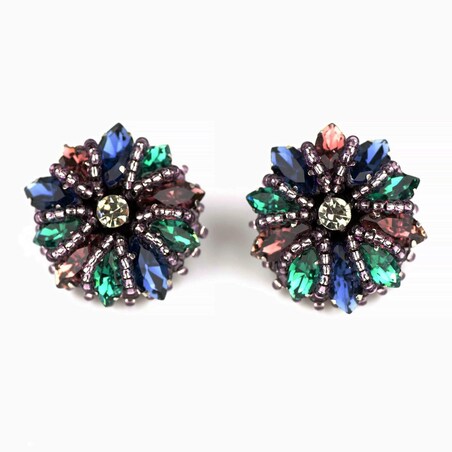 Calipso Emerald mix - kolczyki