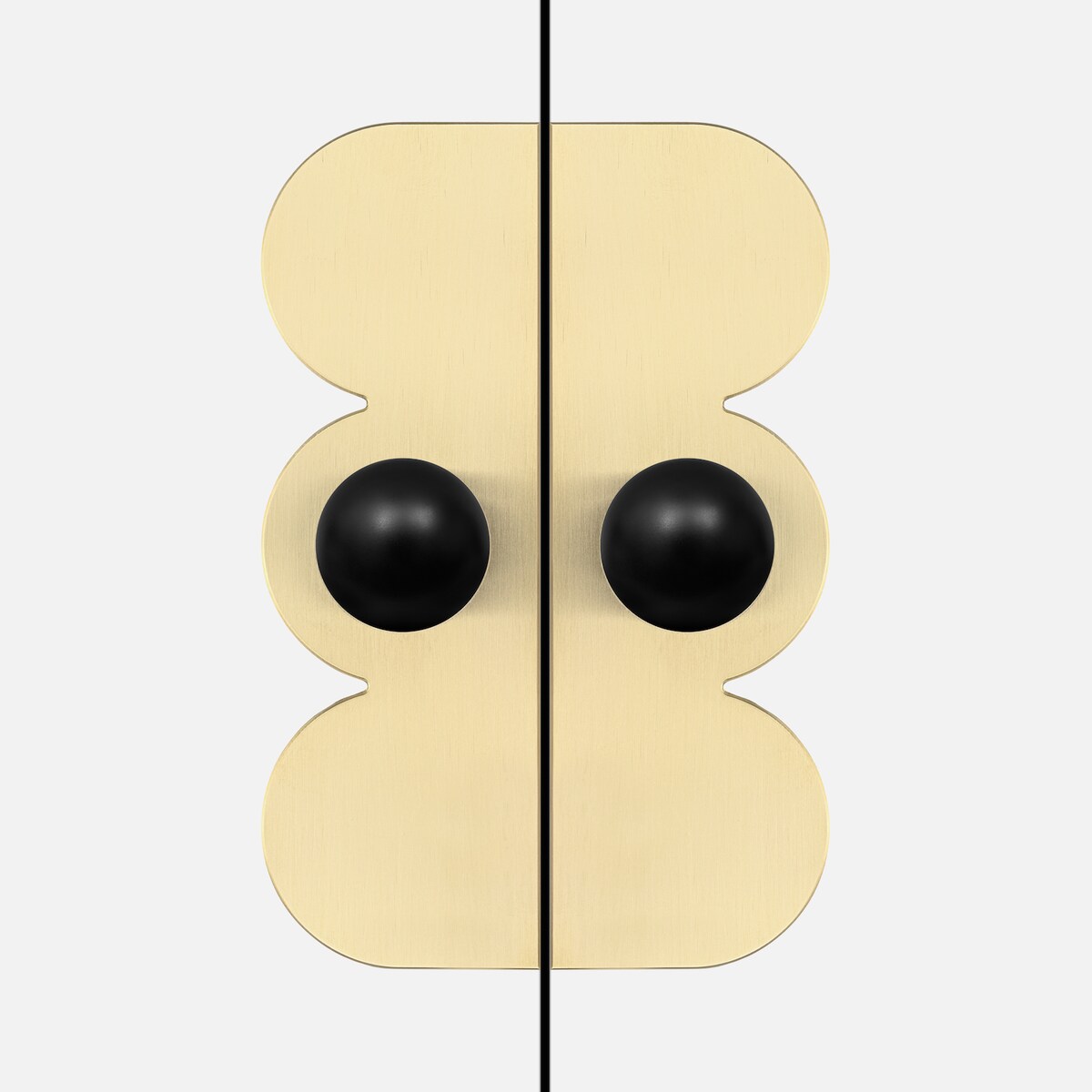 ODETE M + PILLOW COUNTESS x 2 uchwyt jednopunktowy mosiężny szczotkowany nielakierowany