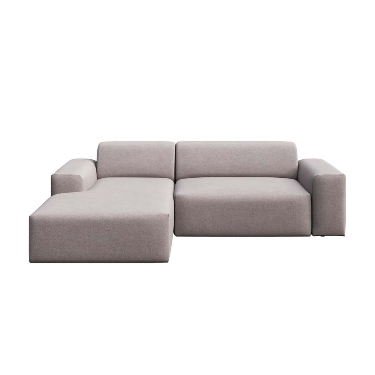 Villet Sofa narożna lewa z funkcją spania i pojemnikiem szara