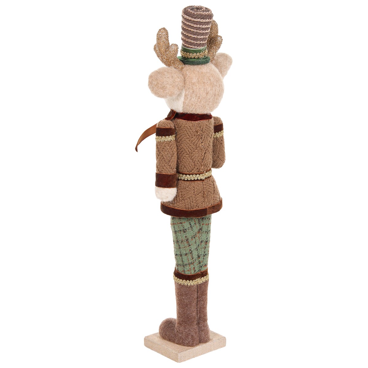 Zestaw 2 figurek dekoracyjnych ALATORNIO 62/63 cm Niedźwiedź Renifer Brązowy