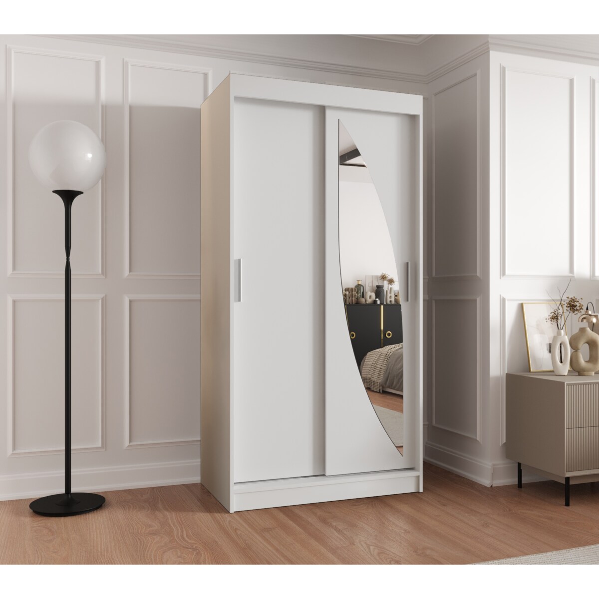 Szafa przesuwna MILO 100 biały