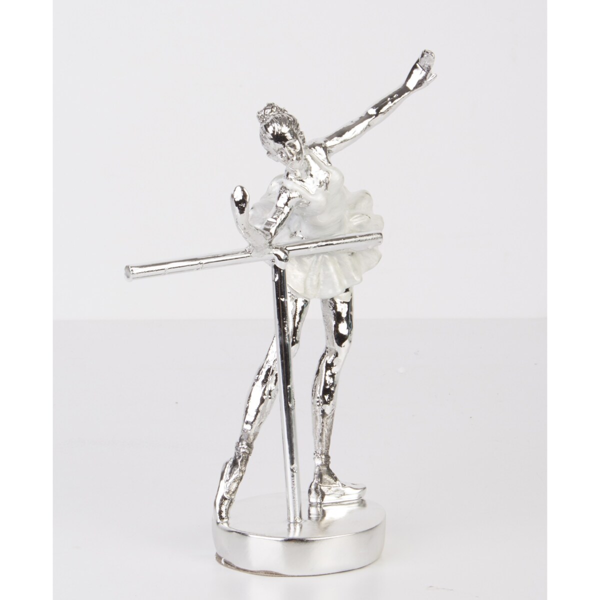 Dekoracja - baletnica 20,5x14x7 cm ISADORA srebrna