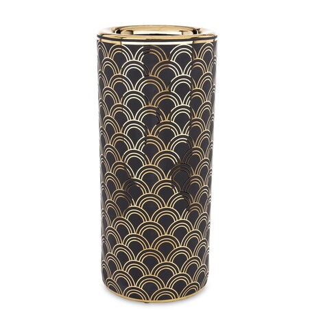 Parasolnik porcelanowy 46x20 cm CHADUR czarny