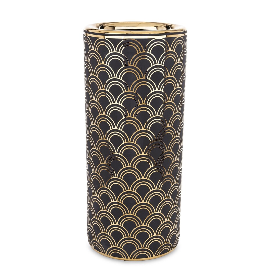 Parasolnik porcelanowy 46x20 cm CHADUR czarny