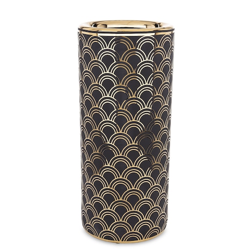 Parasolnik porcelanowy 46x20 cm CHADUR czarny