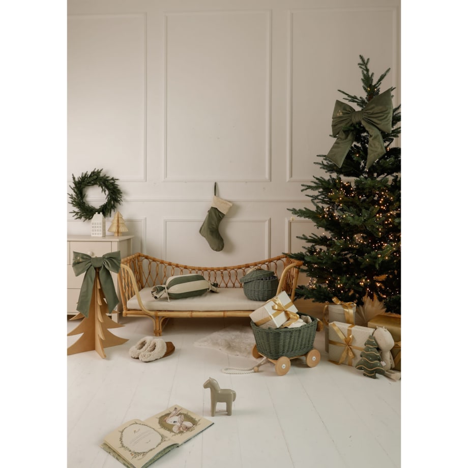 Kokarda Świąteczna Delux Forest Green - L