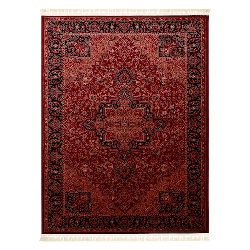 Dywan ORIENT Y307 bordo / czarny Ramka, 150x230 cm