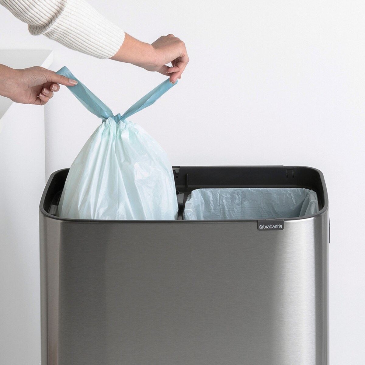 Kosz na śmieci Touch Bin Bo 2x30l Stalowy mat 130649