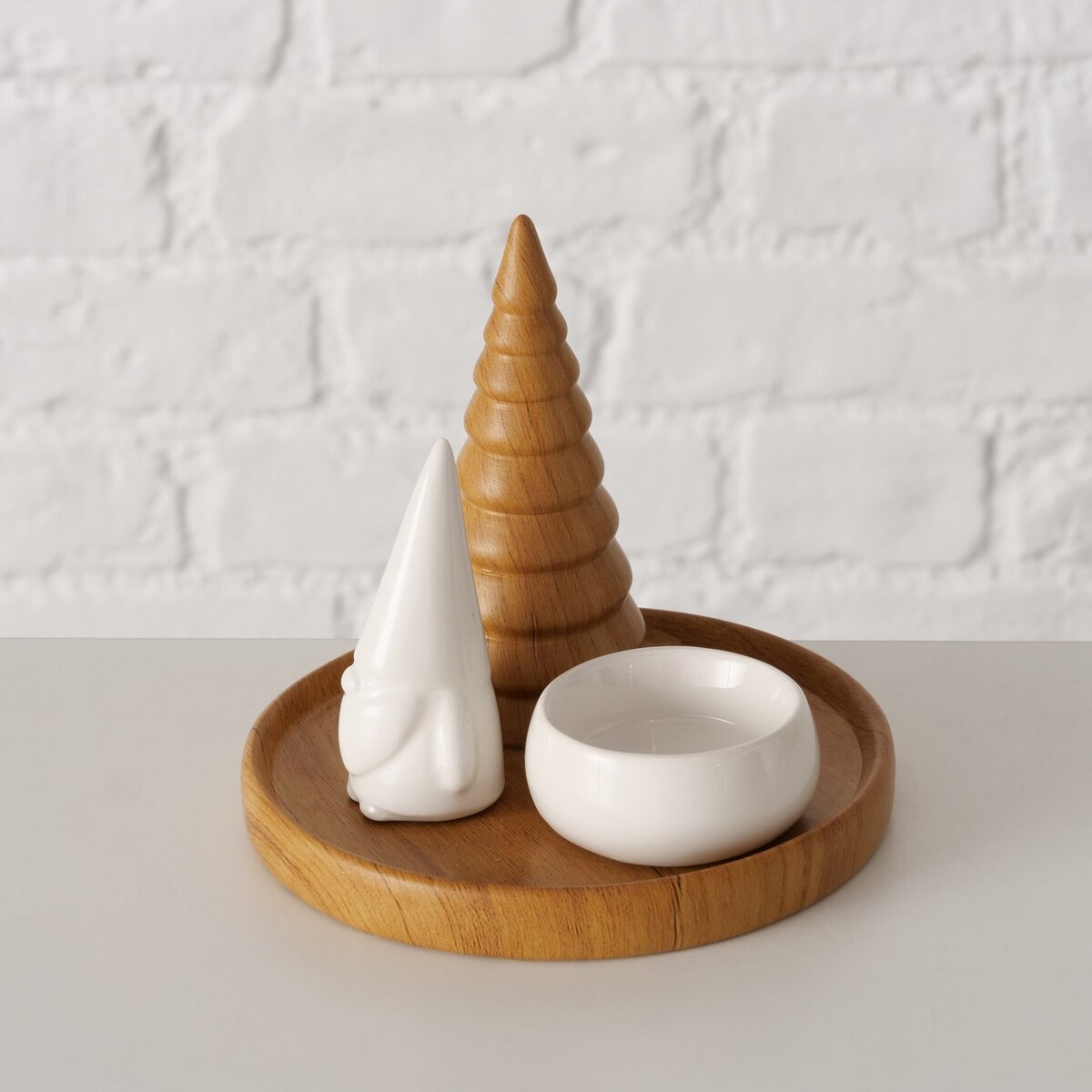 Świecznik na tealight AMIRA z choinką, Ø 13 cm